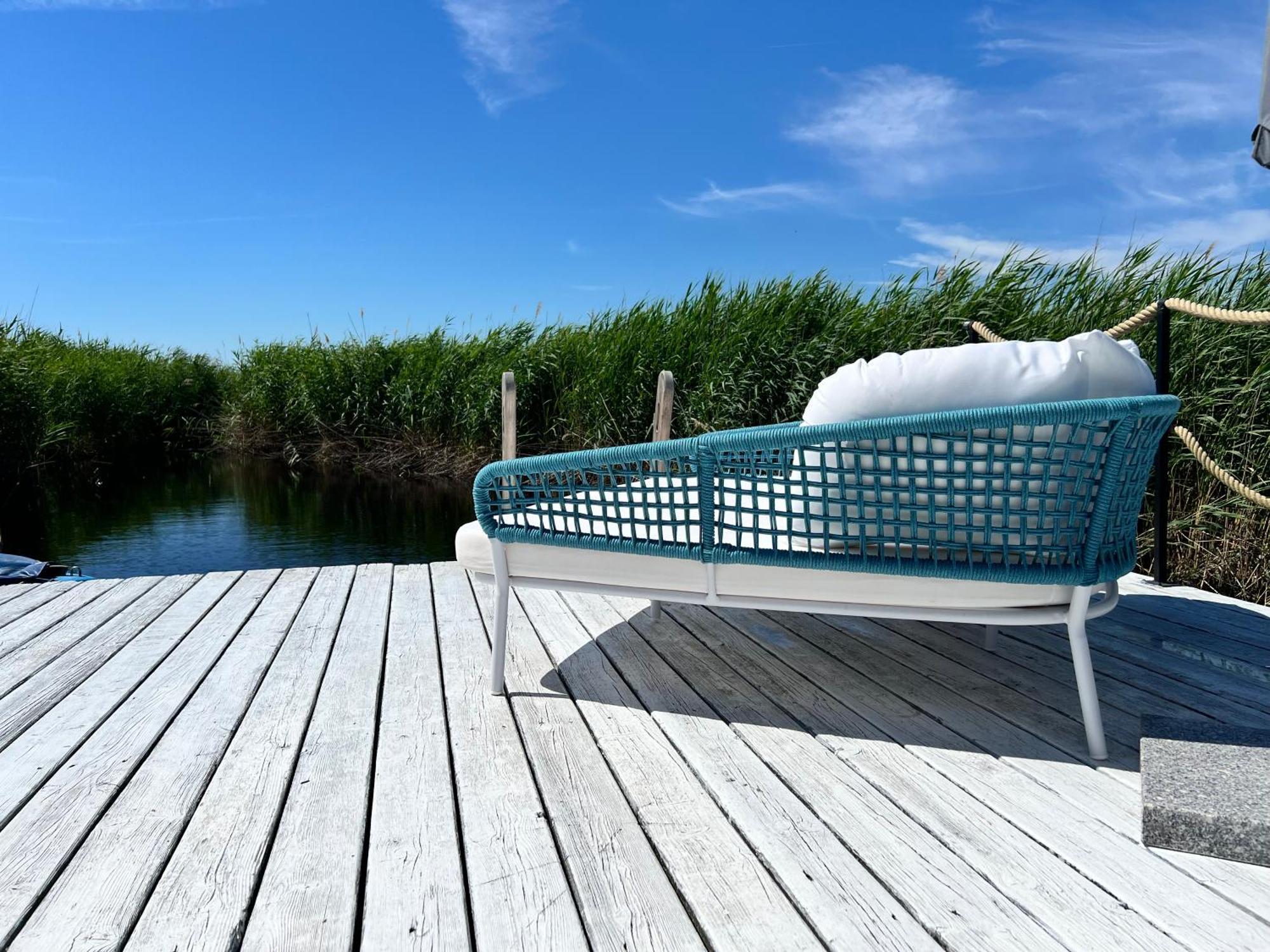 Seehuette Neusiedlersee - Strandhaus, Elektroboot Inklusive Rust Bagian luar foto